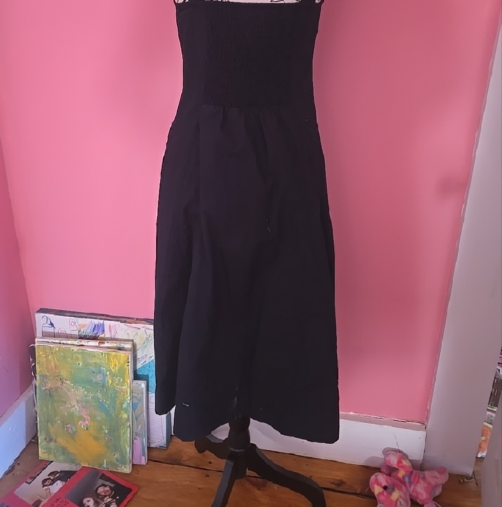 BDG Black Button-Front Sundress - Picture 4 of 5